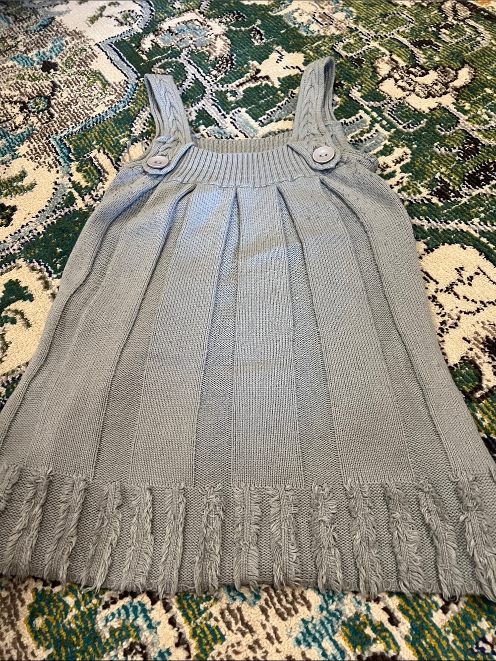 Funky People Light Gray Knit Cardigan with Subtle Pattern